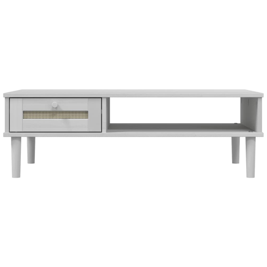 Fenland Wooden Coffee Table With 1 Drawer In White