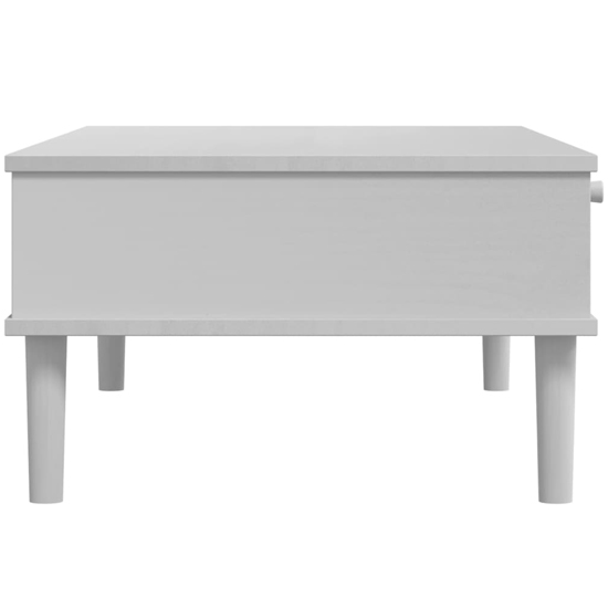 Fenland Wooden Coffee Table With 1 Drawer In White