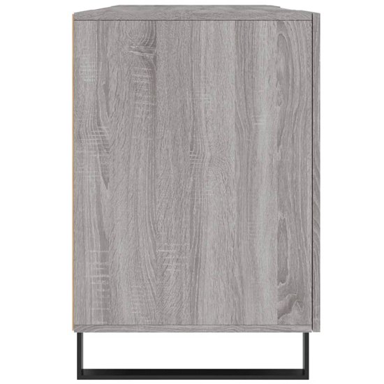 Fenland Wooden Laptop Desk With 2 Doors In Grey Sonoma