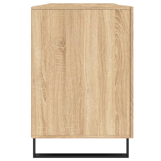 Fenland Wooden Laptop Desk With 2 Doors In Sonoma Oak