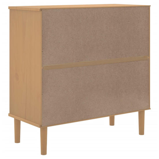 Fenland Wooden Sideboard With 2 Doors In Brown