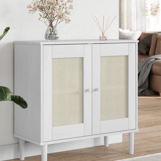 Fenland Wooden Sideboard With 2 Doors In White