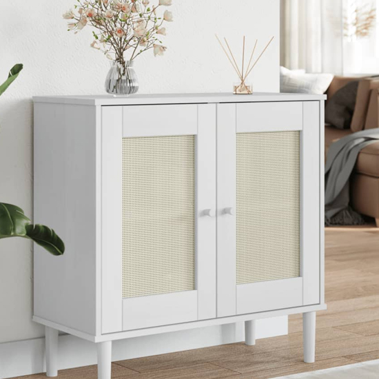 Read more about Fenland wooden sideboard with 2 doors in white