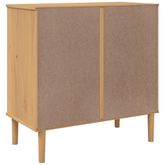 Fenland Wooden Storage Cabinet With 2 Drawers In Brown