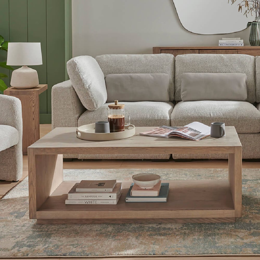 Read more about Fenwick wooden rectangular coffee table in natural