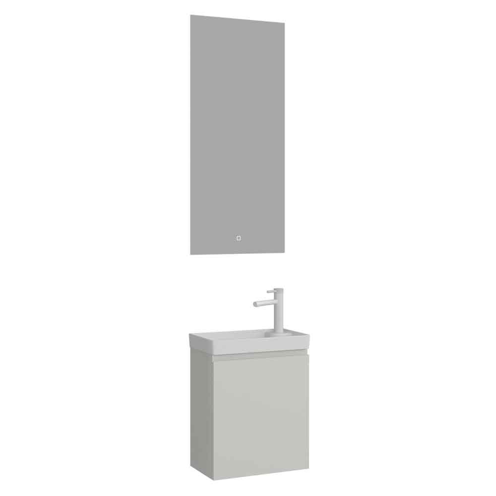 Ferla Wooden Bathroom Furniture Set with 1 Door in Matte Cashmere