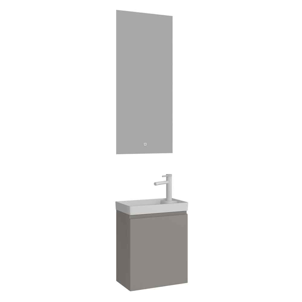 Ferla Wooden Bathroom Furniture Set with 1 Door in Matte Mink