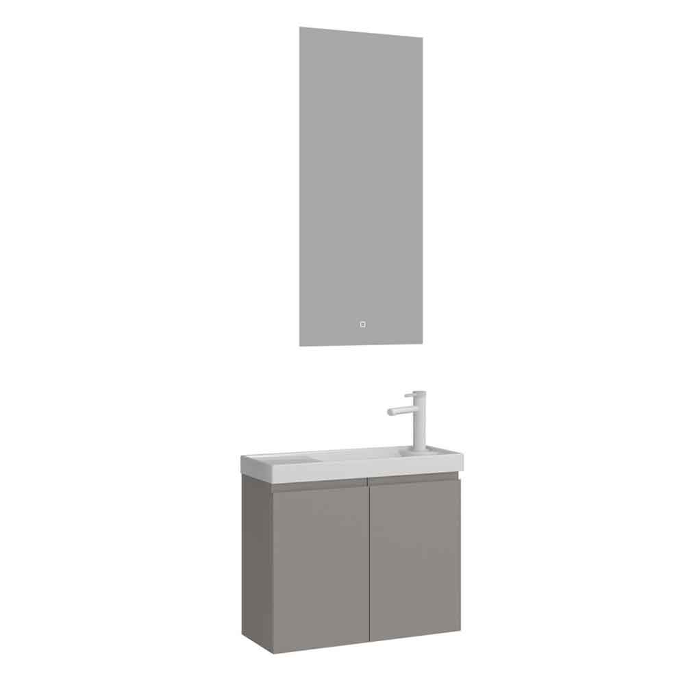 Ferla Wooden Bathroom Furniture Set with 2 Doors in Matte Mink