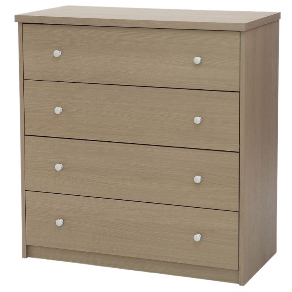 Ferlano Wooden Chest Of 4 Drawers in Oak