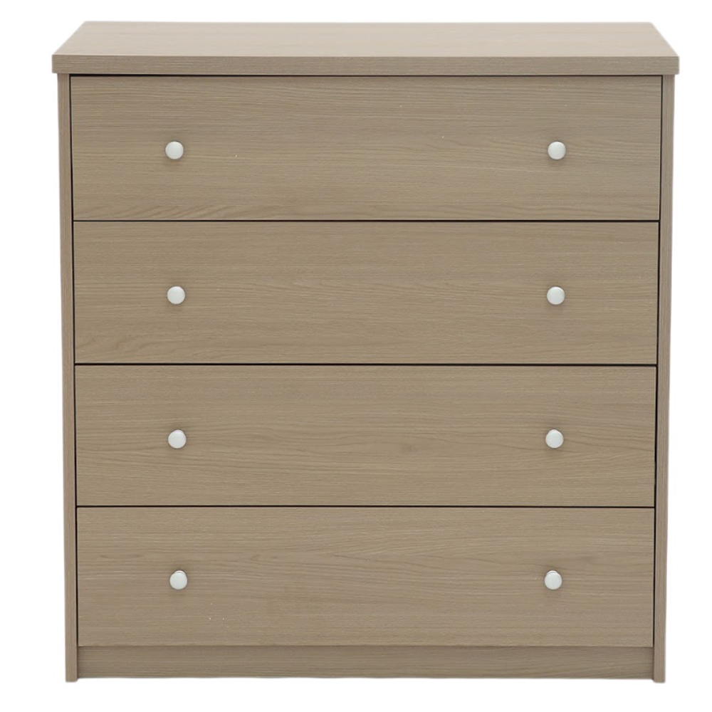 Ferlano Wooden Chest Of 4 Drawers in Oak