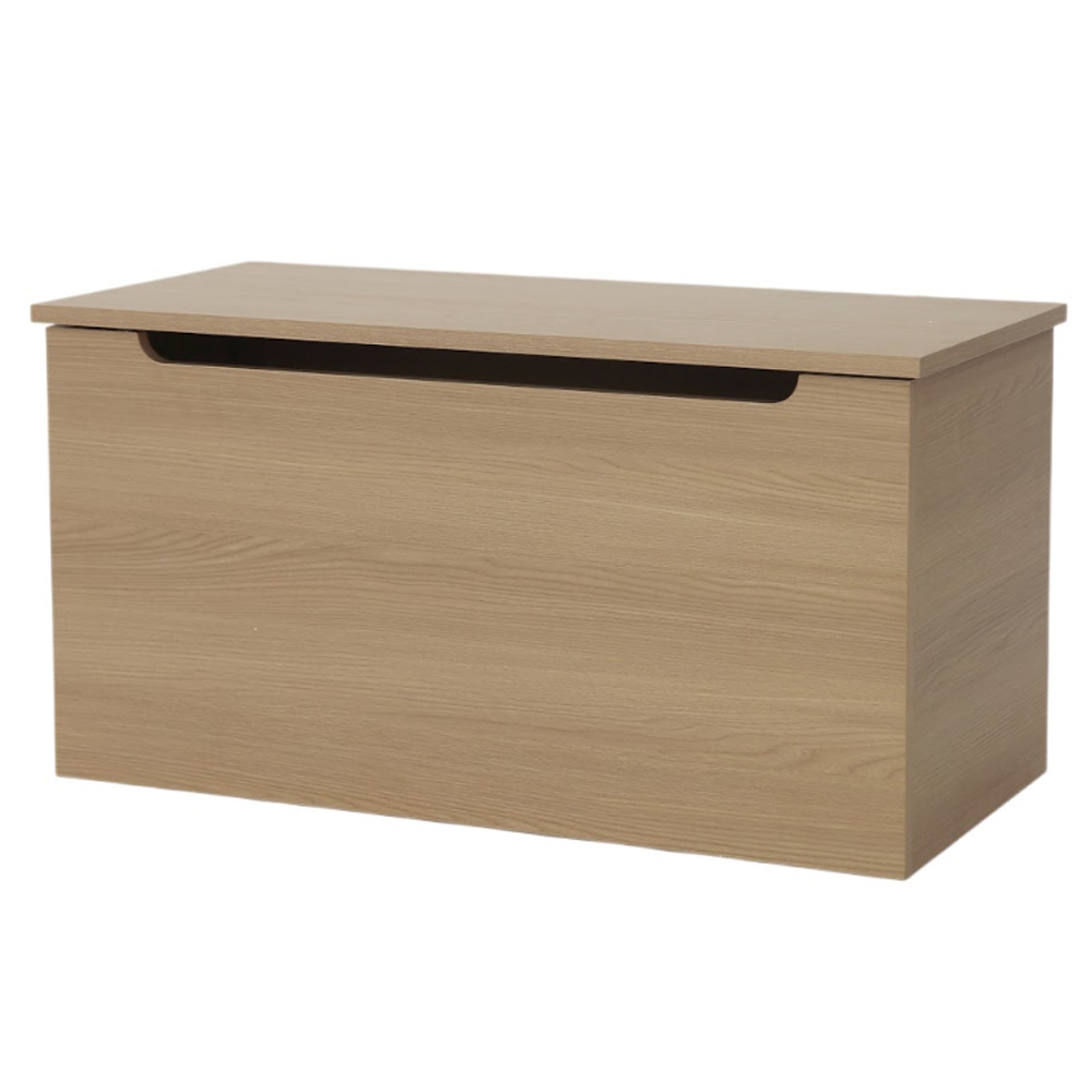 Ferlano Wooden Ottoman Storage in Oak