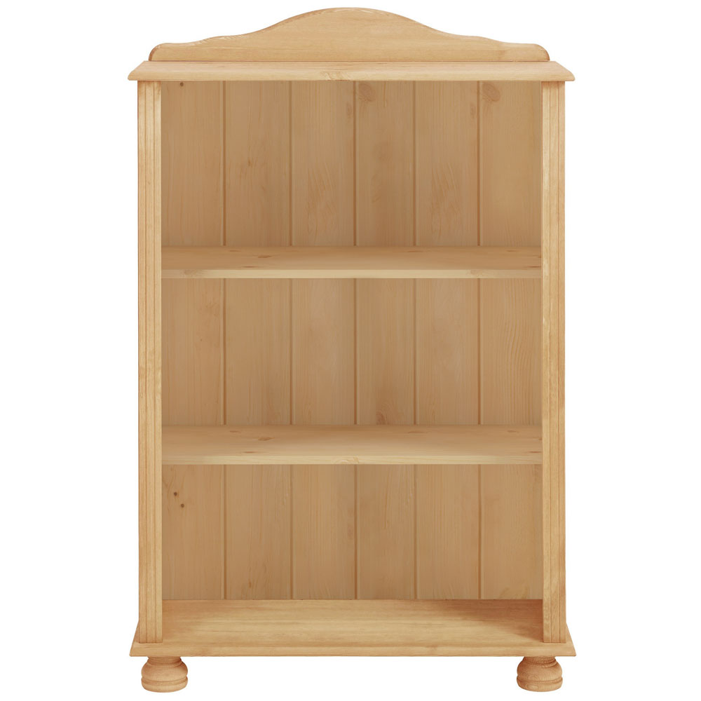 Ferlune Wooden Bookcase with 2 Shelves in Natural