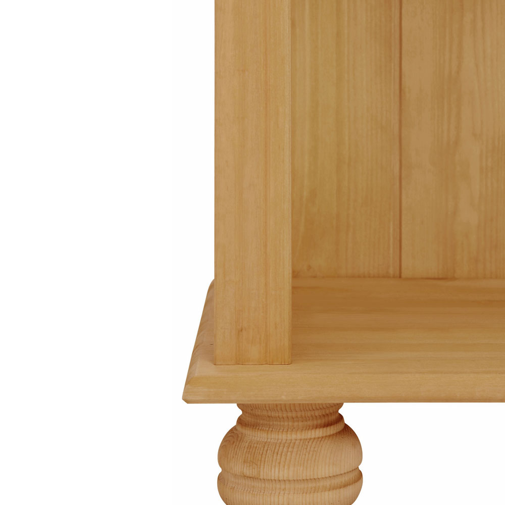 Ferlune Wooden Bookcase with 2 Shelves in Natural