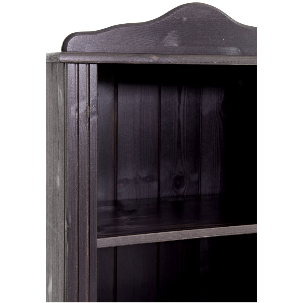Ferlune Wooden Bookcase with 4 Shelves in Brown