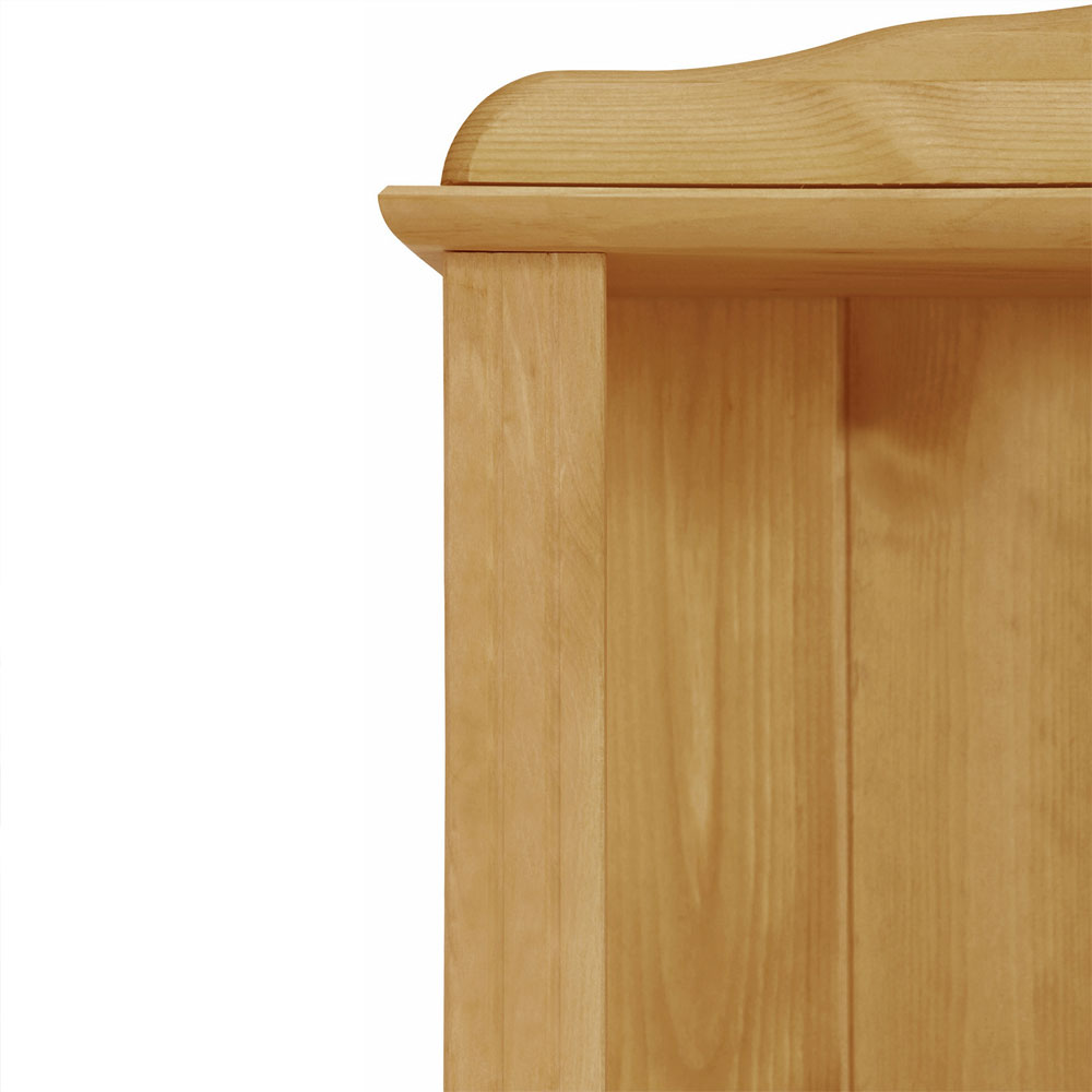 Ferlune Wooden Bookcase with 4 Shelves in Natural