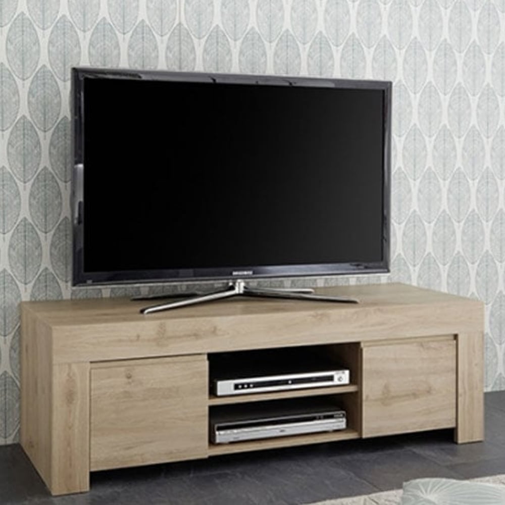 Read more about Ferndale wooden with 2 doors tv stand in cadiz oak