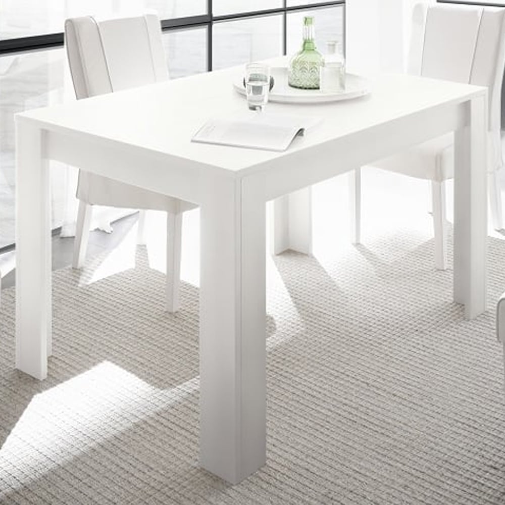 Read more about Ferndale wooden rectangular dining table in matt white
