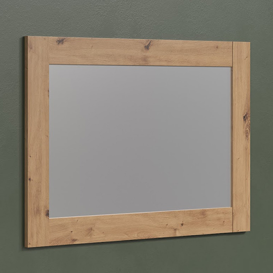 Product photograph of Fero Wall Mirror In Artisan Oak Wooden Frame from Furniture in Fashion