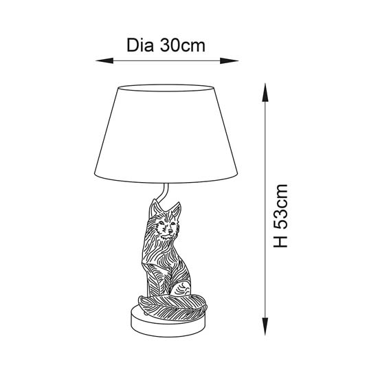 Ferrara Black Fabric Shade Table Lamp In Vintage Gold
