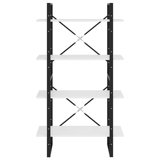 Feryal Wooden 4-Tier Bookshelf In White
