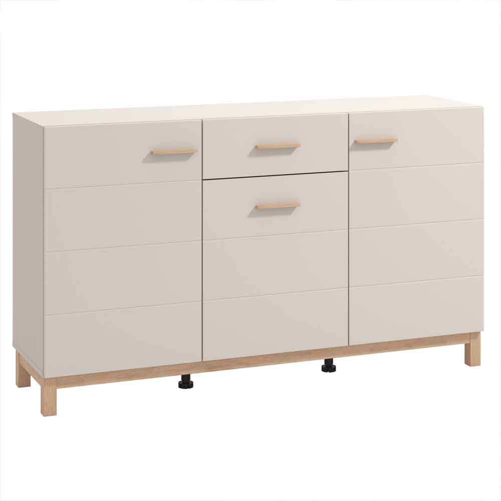 Fesira Wooden Sideboard with 3 Doors in Cashmere