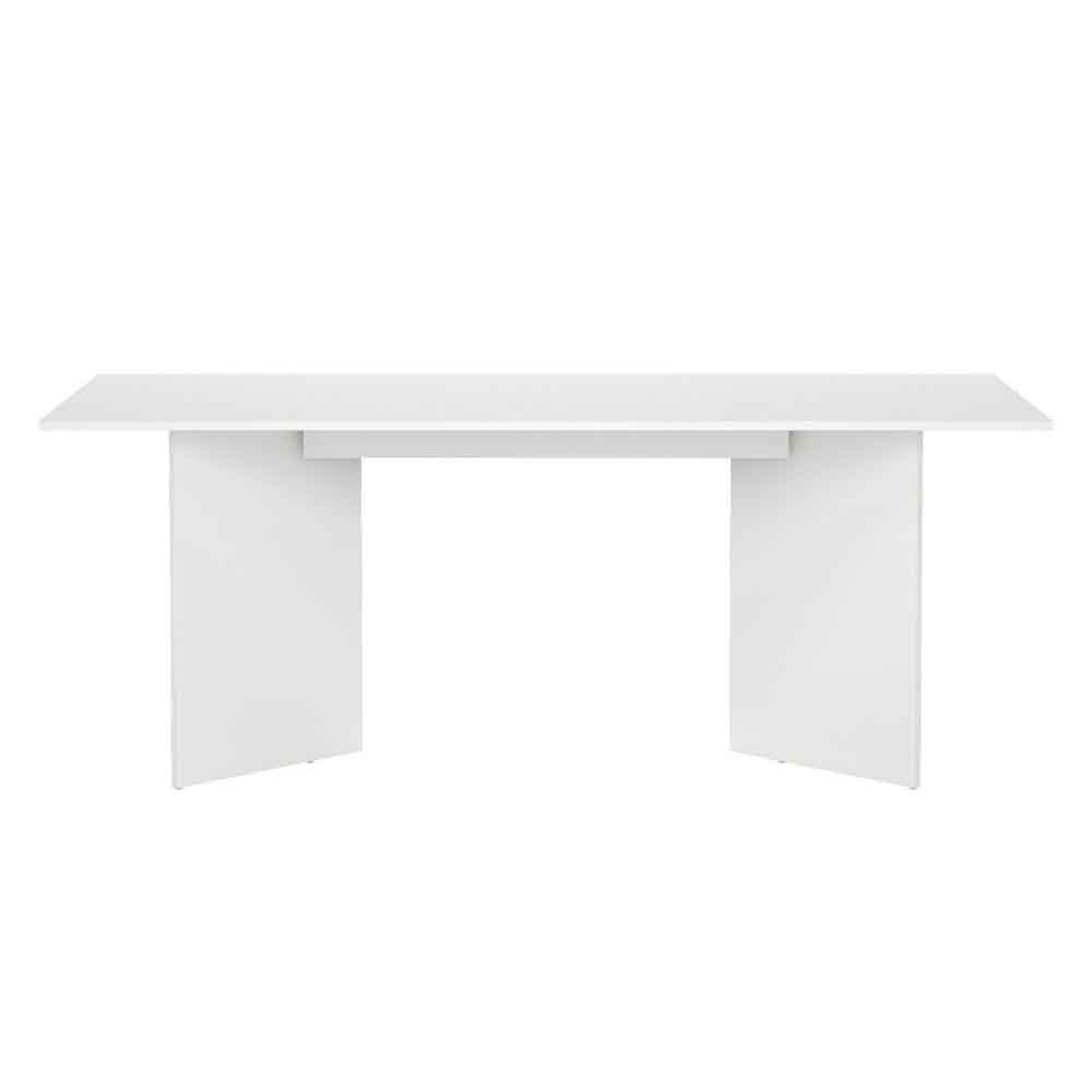 Fielding Ractangular Wooden Dining Table in White