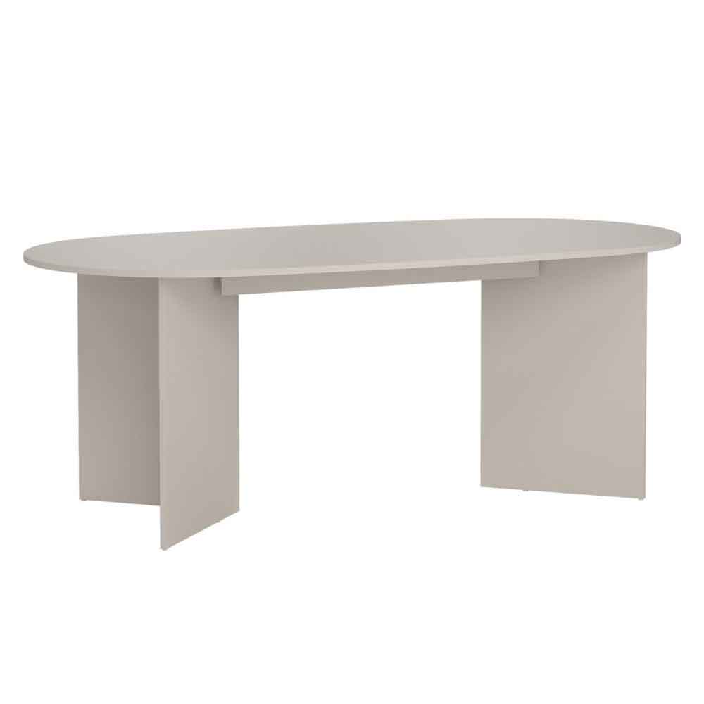 Fielding Soft Edge Wooden Dining Table in Cashmere