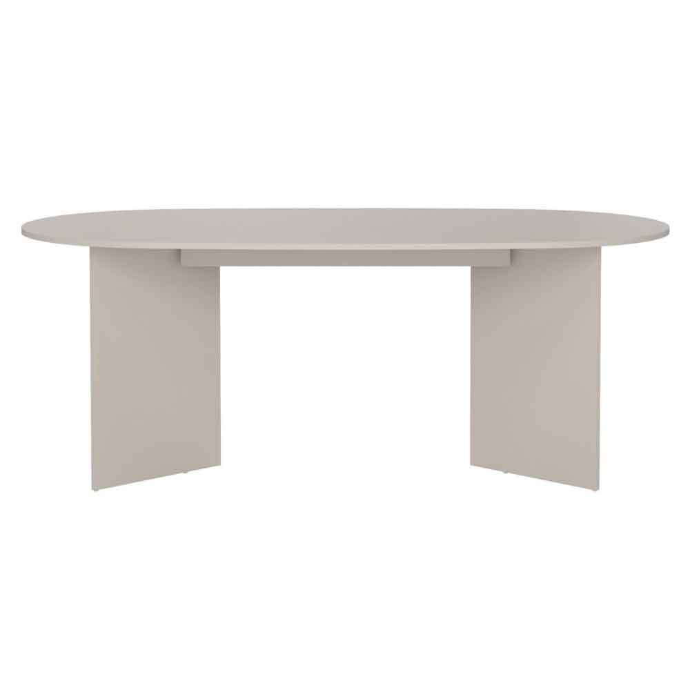 Fielding Soft Edge Wooden Dining Table in Cashmere