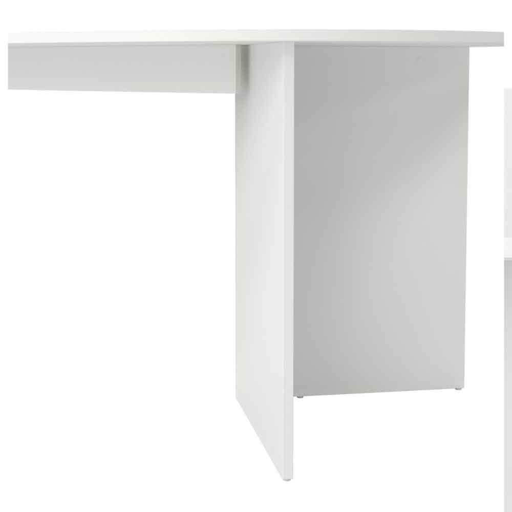 Fielding Soft Edge Wooden Dining Table in White