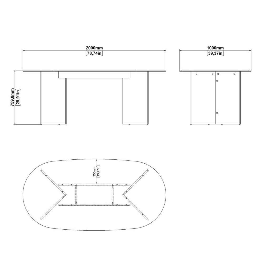 Fielding Soft Edge Wooden Dining Table in White