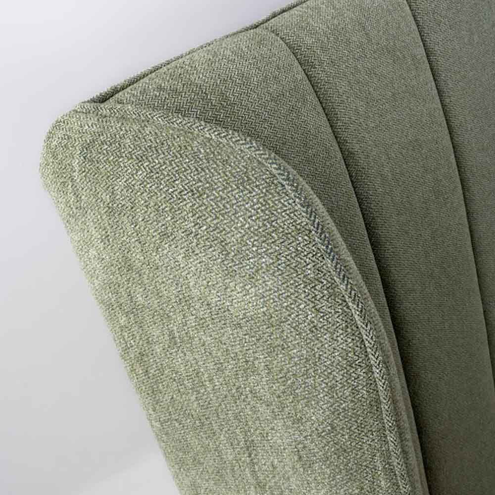 Figaro Fabric Ottoman Storage King Bed in Green