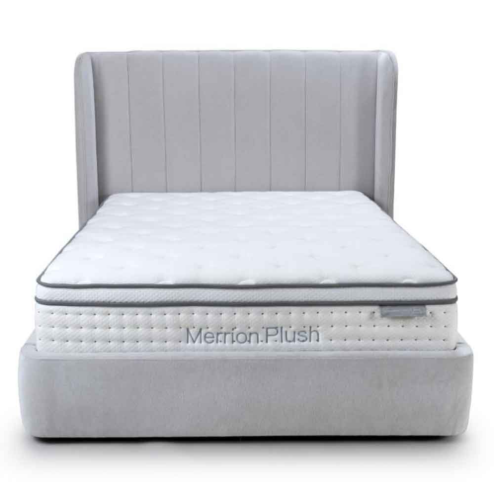 Figaro Fabric Ottoman Storage Super King Bed in Natural