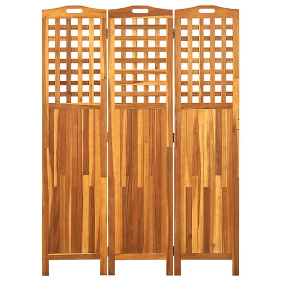 Filiz 3 Panels 121cm x 2cm x 170cm Room Divider In Acacia Wood_2
