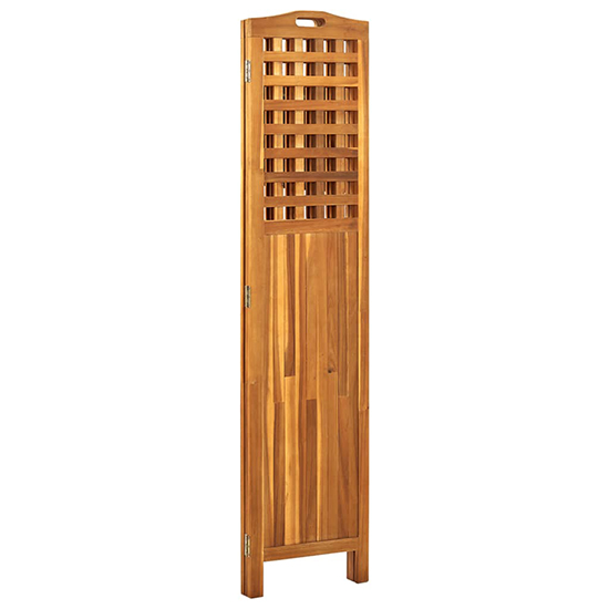Filiz 3 Panels 121cm x 2cm x 170cm Room Divider In Acacia Wood_4