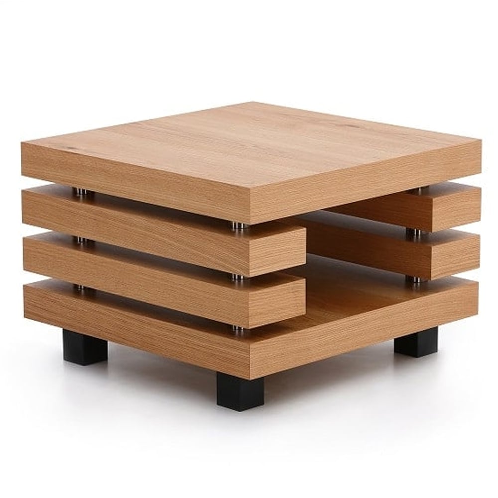 Read more about Fillippo wooden lamp table square in white oak