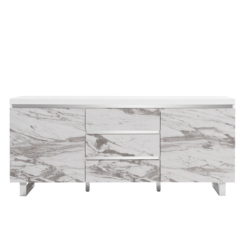 Filo Sydney Large Sideboard With 2 Door 3 Drawer In White