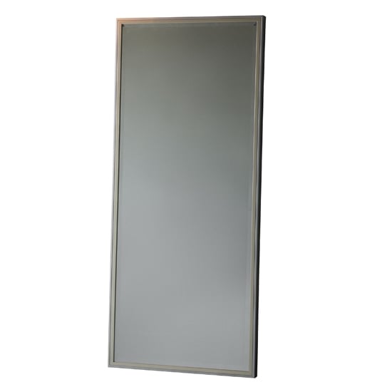 Read more about Findlay bevelled leaner floor mirror in champagne gold