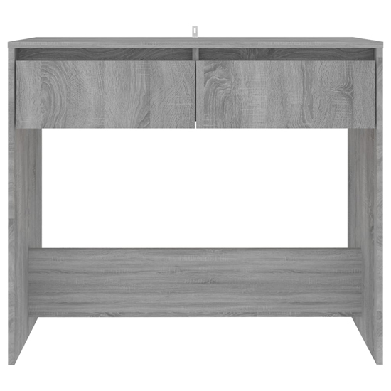 Finley Wooden Console Table With 2 Drawers In Grey Sonoma Oak