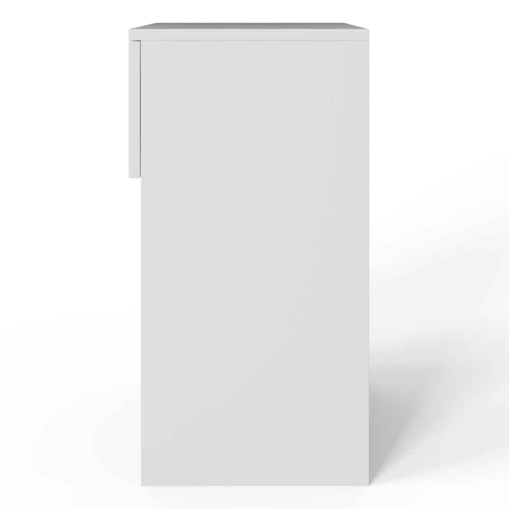 Finnegan Wooden Bedside Cabinet with 1 Drawer in White
