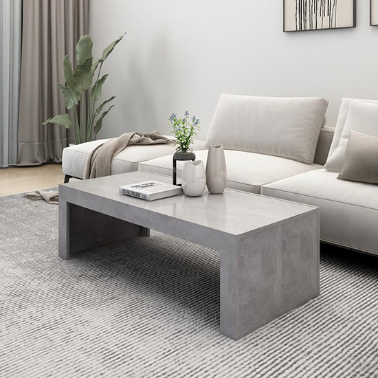 Fionn Rectangular Wooden Coffee Table In Concrete Effect_2