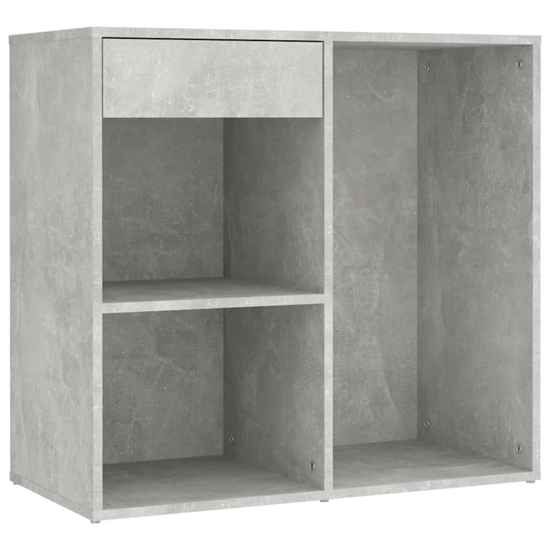 Fiora Wooden Dressing Table Set In Concrete Effect With LED