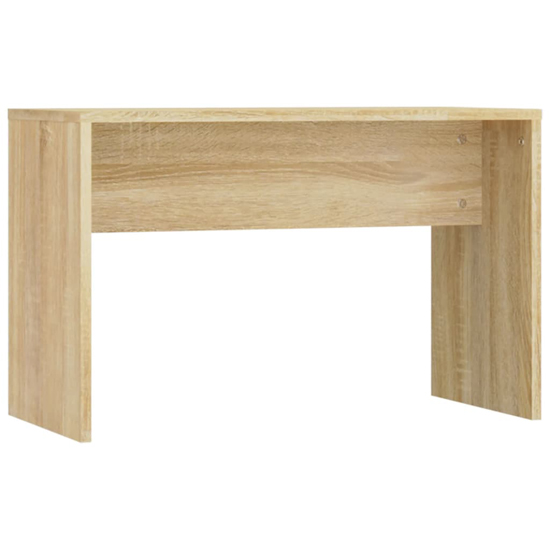 Fiora Wooden Dressing Table Set In Sonoma Oak With LED Lights