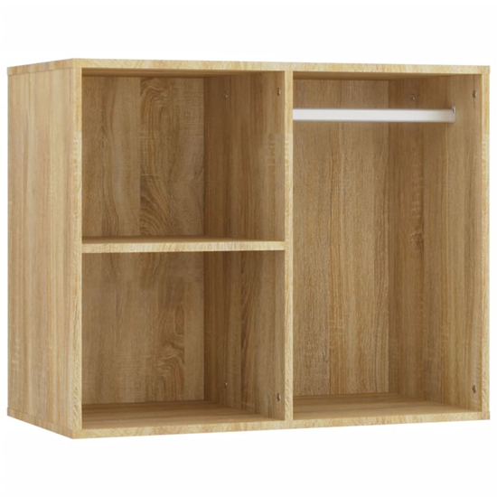Fiora Wooden Dressing Table Set In Sonoma Oak With LED Lights