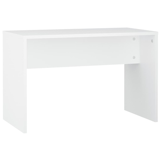 Fiora Wooden Dressing Table Set In White With LED Lights