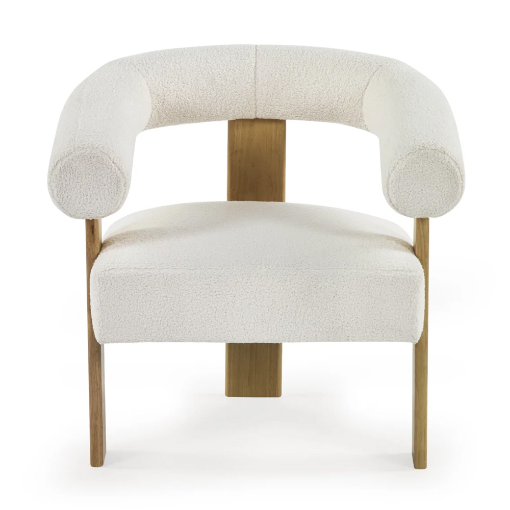 Fisaron Fabric 1 Seater Sofa in White