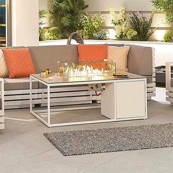 Flitwick Glass Low Lounge Dining Table With Firepit In Stone_3