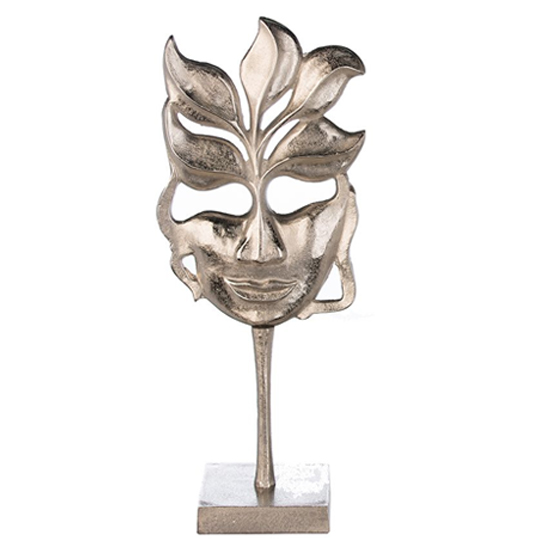 Product photograph of Flame Lady Aluminium Small Sculpture In Antique Silver from Furniture in Fashion