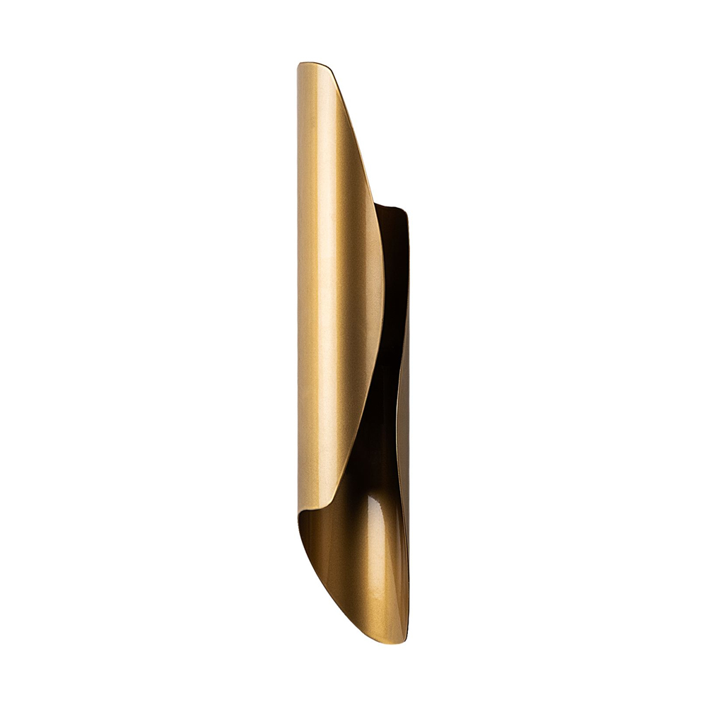 Flare Metal Wall Light in Gold