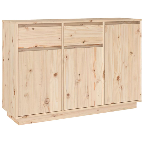 Flavius Pinewood Sideboard With 3 Doors 2 Drawers In Natural_3