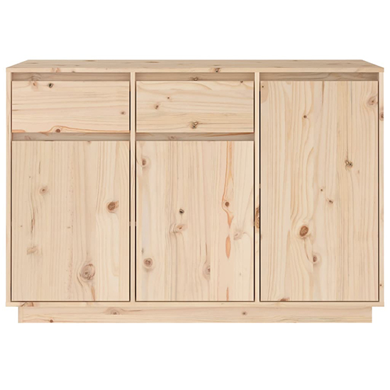 Flavius Pinewood Sideboard With 3 Doors 2 Drawers In Natural_4